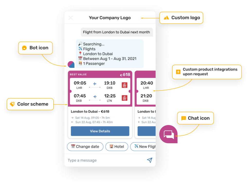 The Eddy AI easy cuztomization to match your brand