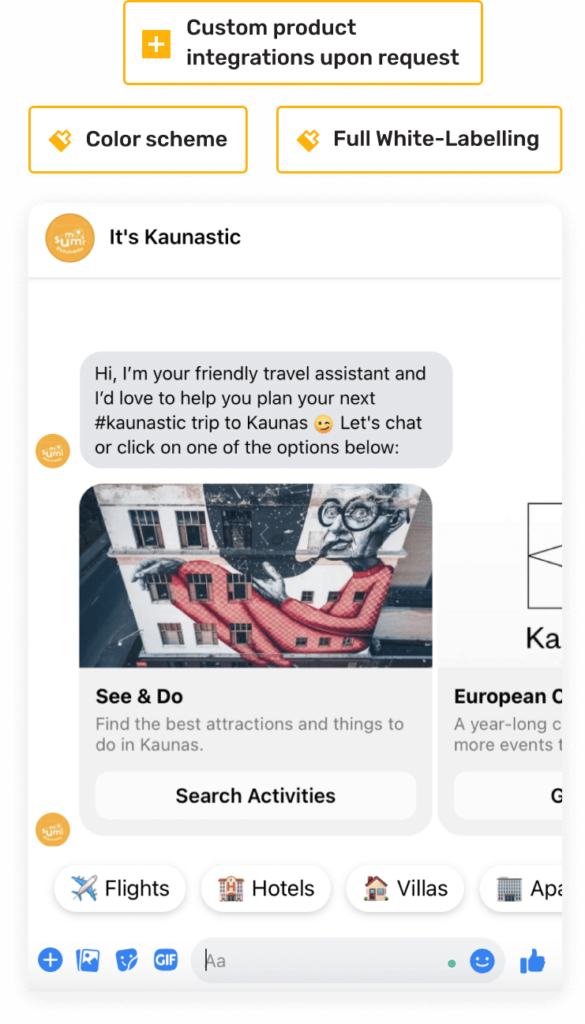 Cuztomize Eddy AI Assistant on Messeger mobile