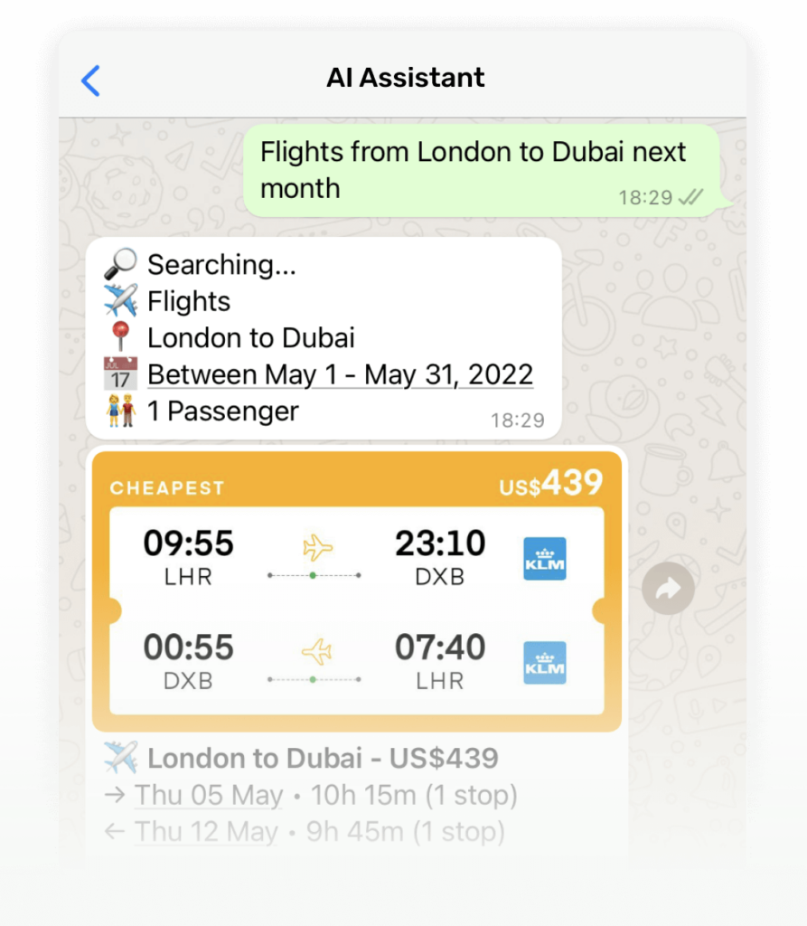 Eddy AI Assistant on WhatsApp - automate sales and support with AI-powered chatbot