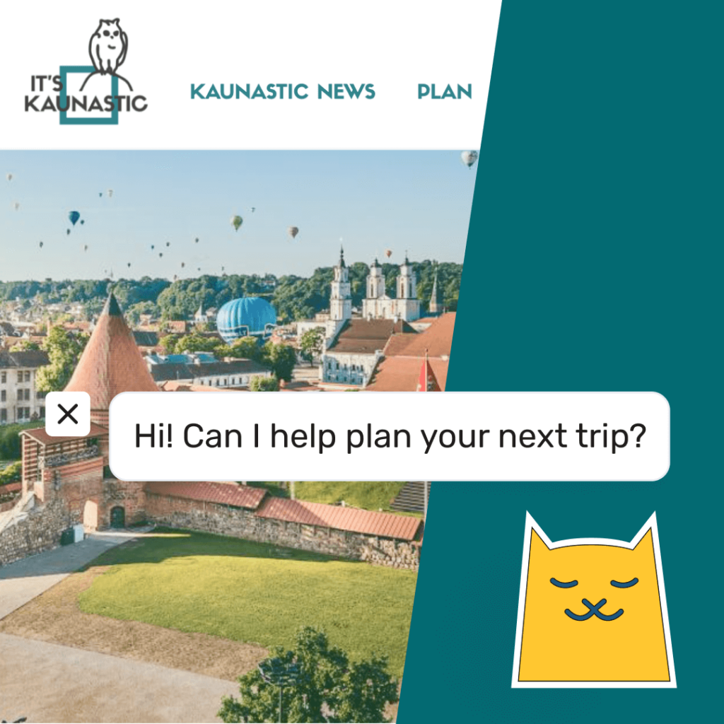 Visit Kaunas Uses Eddy AI Assistant on the Website